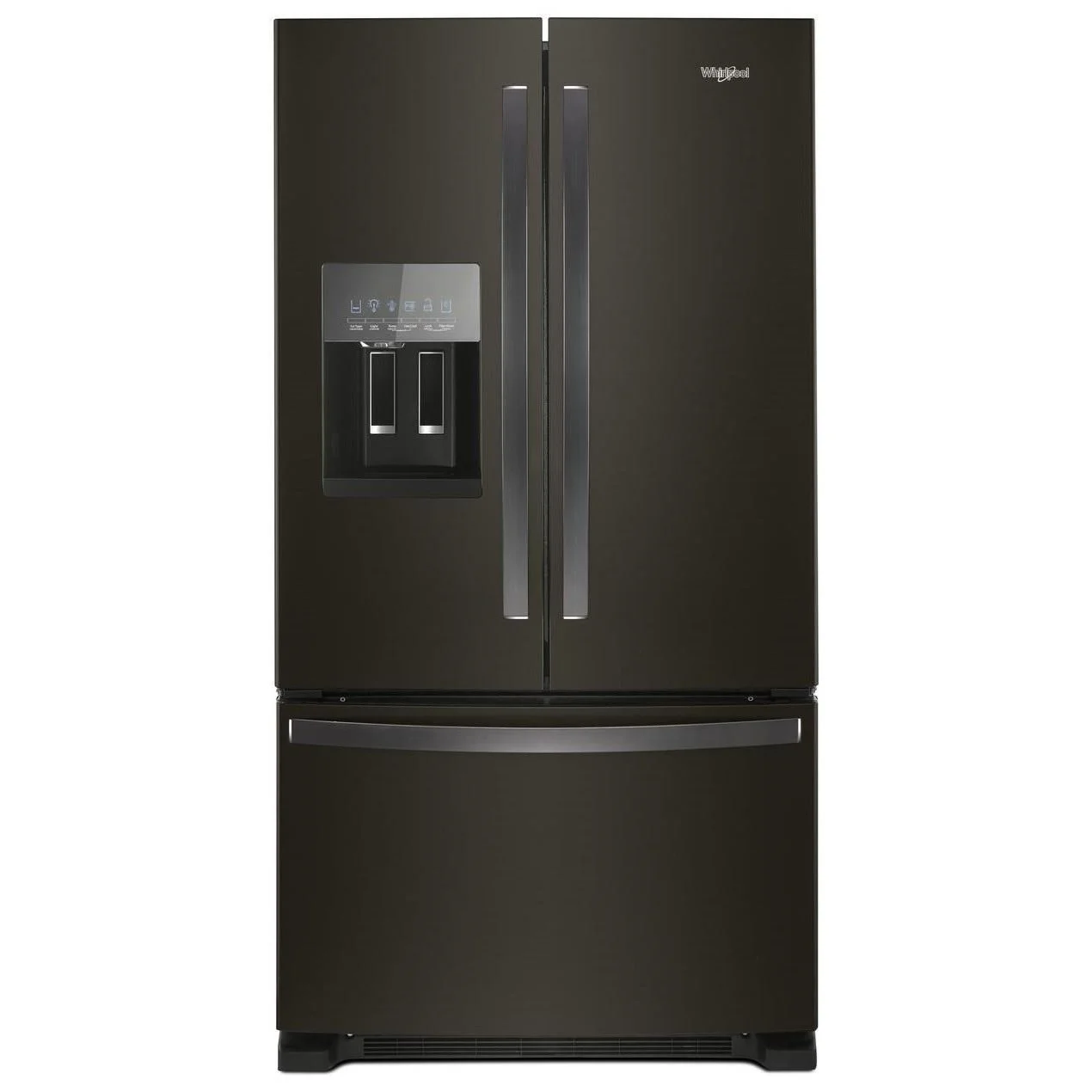 Whirlpool WRF555SDHV 36inch Wide French Door Refrigerator in FingerprintResistant Stainless